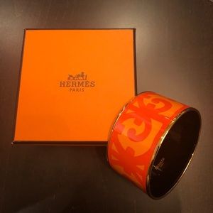 Hermes Enamel Bangle Bracelet